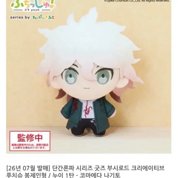 [BUNJANG] Danganronpa Nagito Komaeda Creative Puchi Plush Doll / 급전) 단간론파 코마에다 나기토 크리에이티브 푸치슈 누이