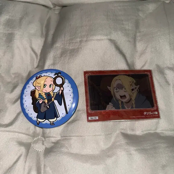 [BUNJANG] Dungeon Meshi Marcille Can Badge & Photocard Set / 던전밥 마르실 팝업 캔뱃지 + 포카