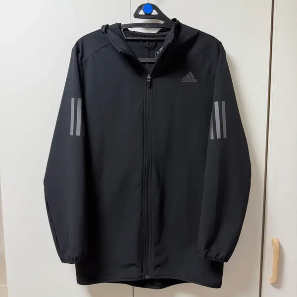 [BUNJANG] Adidas Running Hooded Windbreaker Jacket Zip-up M / 아디다스 러닝 후드 바람막이 자켓 집업 M