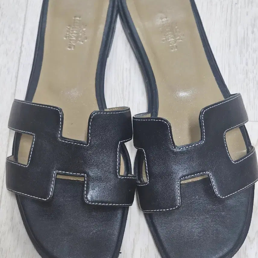 [BUNJANG] Hermès Oran Sandals Black Size 36 / 에르메스 오란 블랙샌들36