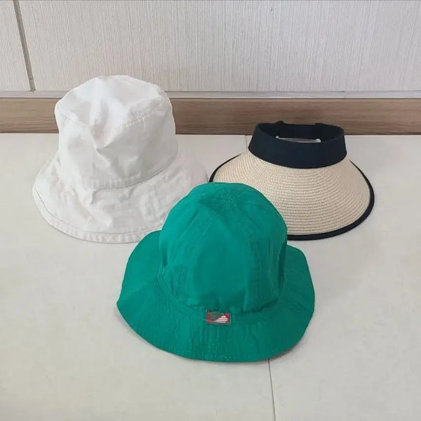 [BUNJANG] Women's Bucket Hat & Sun Cap Set / 여성 창모자 버킷햇 썬캡 3종