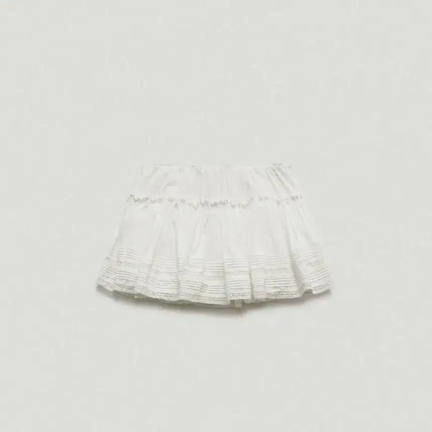 [BUNJANG] TheBarnet Simon Lace Ballon Skirt White / 더바넷 Simon Lace Ballon Skirt_White