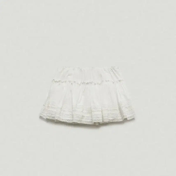 [BUNJANG] TheBarnet Simon Lace Ballon Skirt White / 더바넷 Simon Lace Ballon Skirt_White