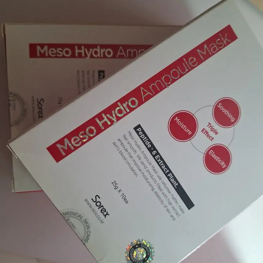 [BUNJANG] IsoV Medzo Hydro Ampoule Mask 2 Boxes (20 Sheets) / 1+1 아이소브 메조 하이드로 앰플 마스크 2박스 20장