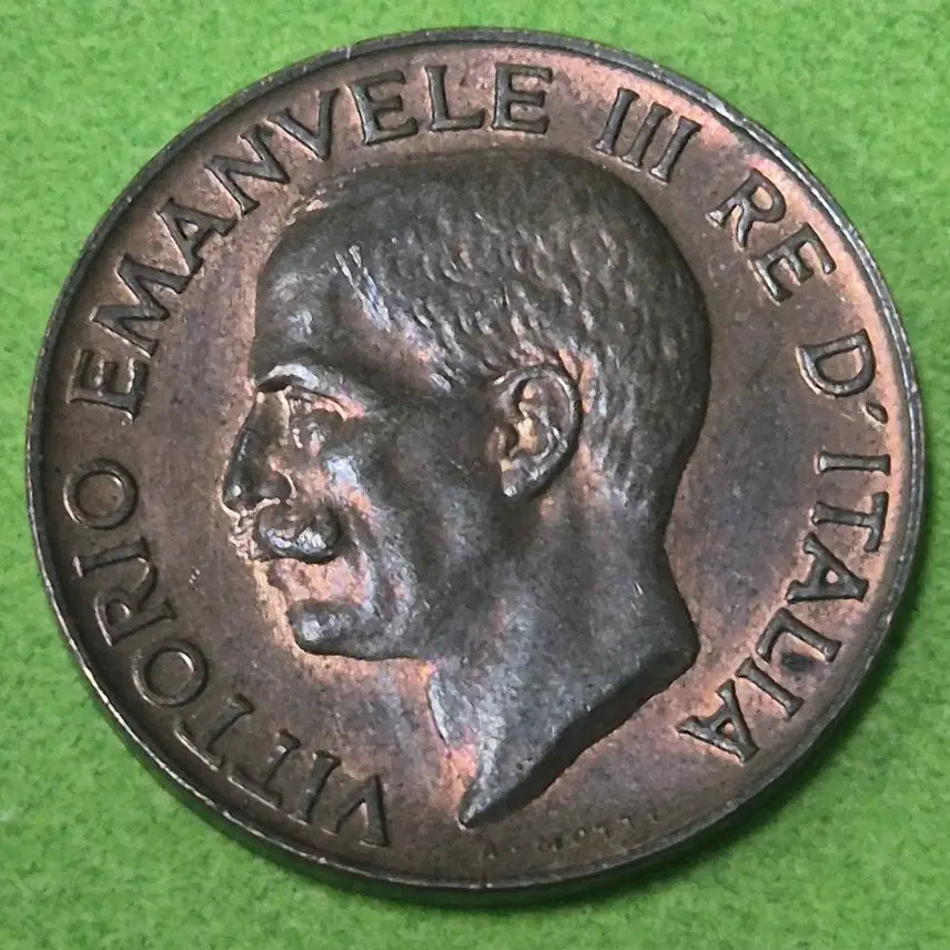 [BUNJANG] 1925 Italy 5 Centesimi Coin / [희귀]1925 이탈리아 5첸테시미 동전 M3275