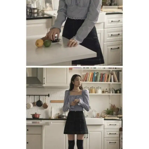 [BUNJANG] Flooum Chichi Long Sleeve Blouse / 플로움 치치 긴팔