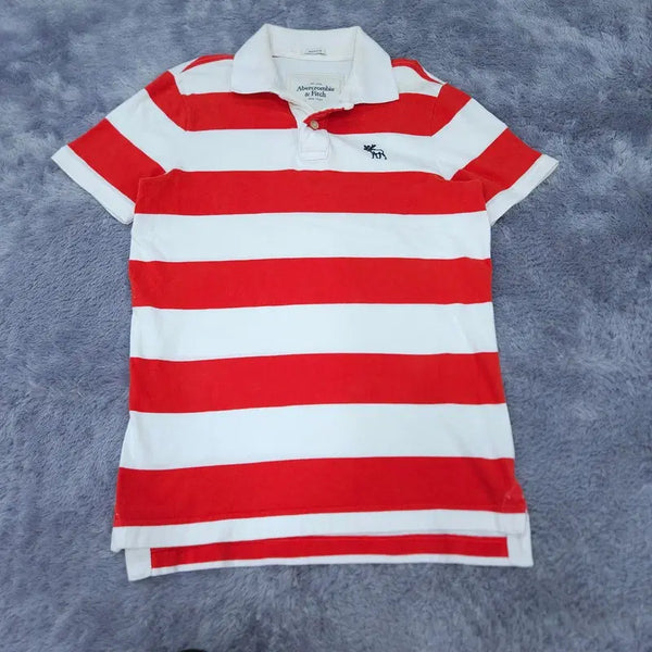 [BUNJANG] Abercrombie & Fitch Short Sleeve Polo T-Shirt M / M 아베크롬비 반팔 카라티 | 0521A38