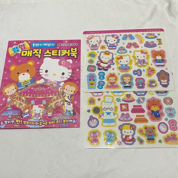 [BUNJANG] Vintage Hello Kitty Magic Sticker Book / 고전 헬로키티 팝업 매직 스티커북