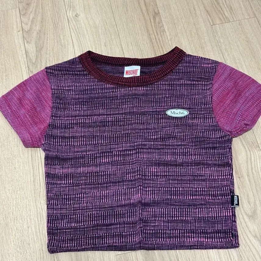 [BUNJANG] Mischief Cropped T-Shirt / 미스치프 크롭반팔