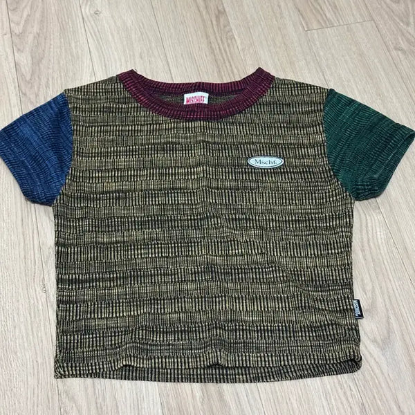 [BUNJANG] Mischief Cropped T-Shirt / 미스치프 크롭반팔