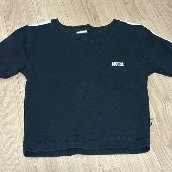 [BUNJANG] Mischief Cropped Short Sleeve 7/8 Sleeve T-Shirt / 미스치프 크롭 반팔 7부