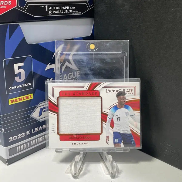 [BUNJANG] 2023-24 Panini Immaculate Bukayo Saka Jersey Card (Limited 49) / 2324 파니니이마큘레이트 잉글랜드 부카요사카 져지 유니폼 카드 49한정