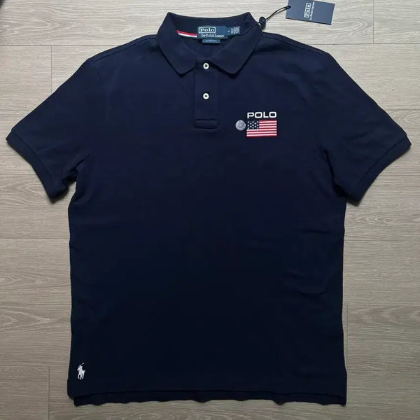 [BUNJANG] Polo Ralph Lauren USA Flag Polo Shirt (International Exclusive) / (해외한정판,새상품) 폴로 랄프로렌 미국 성조기 카라 티셔츠 팀 usa