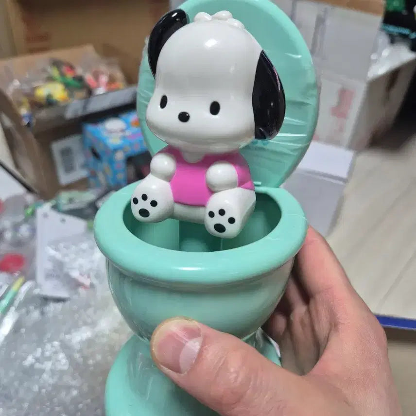 [BUNJANG] 1999 Sanrio Pochacco Toilet Brush New / 1999년 EIKOH 고전 산리오 포차코 변기모양 솔 새상품