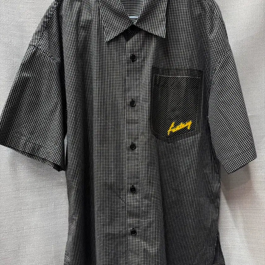 [BUNJANG] System Check Short Sleeve Shirt / 한섬 시스템 체크 반팔 셔츠 (95~100)