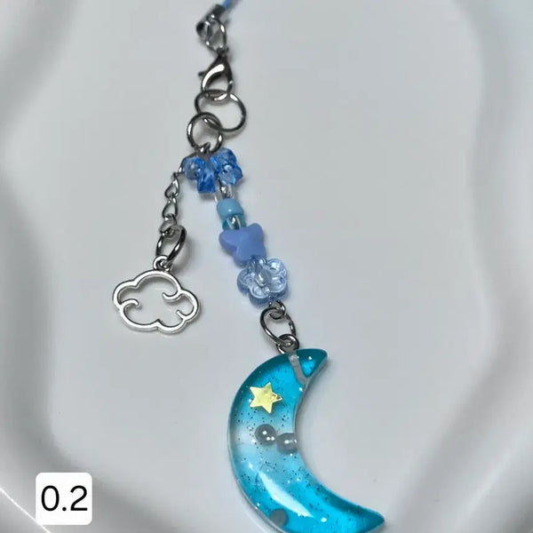[BUNJANG] Music Headphone, Four Leaf Clover, Teddy Bear, Cloud, Guitar Keychain / 키링 판매합니다 / 달 음악 헤드폰 네잎클로버 곰돌이 구름 기타