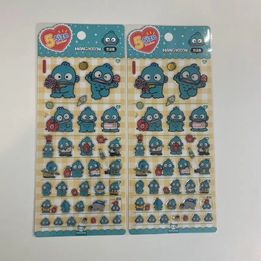 [BUNJANG] Sanrio Hangyodon 5-Size Stickers / 새상품) 한교동 5사이즈 스티커 다꾸 산리오 정품