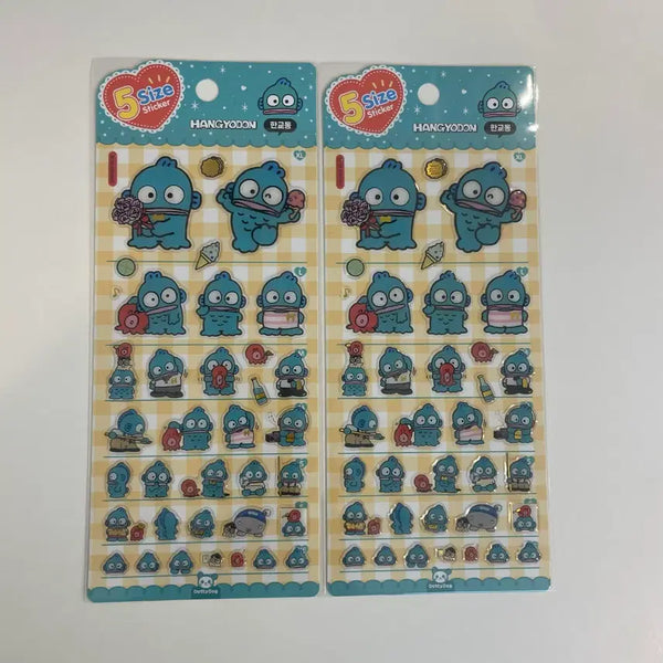 [BUNJANG] Sanrio Hangyodon 5-Size Stickers / 새상품) 한교동 5사이즈 스티커 다꾸 산리오 정품
