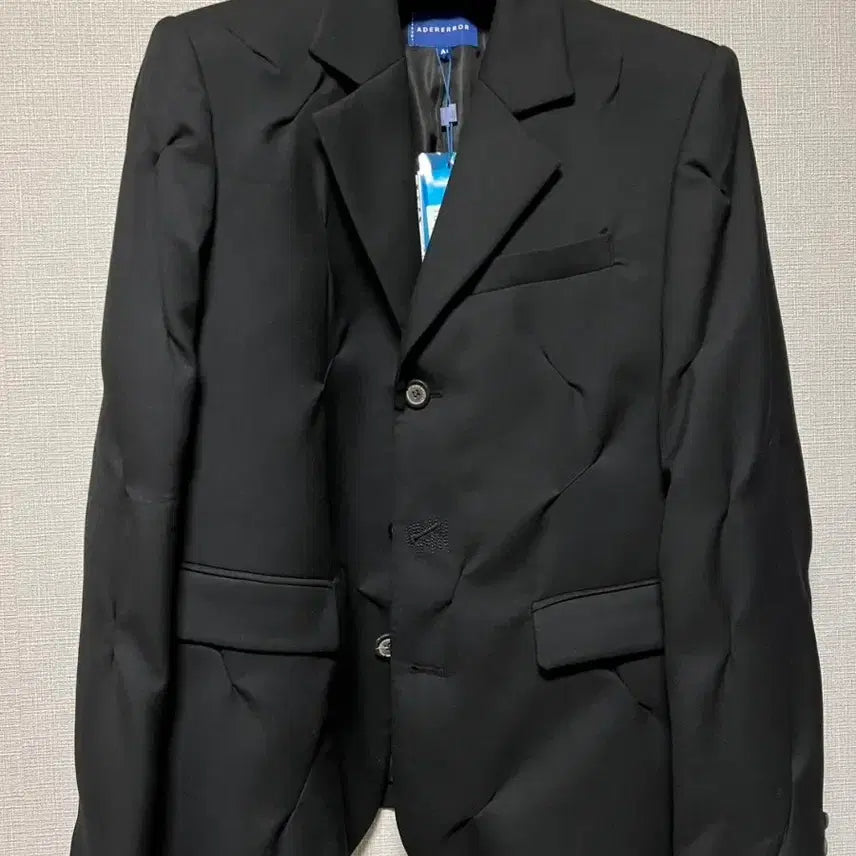 [BUNJANG] Ader Error Crumple Blazer Noir Black A1 / 아더에러 크럼플 블레이저 A1 신품