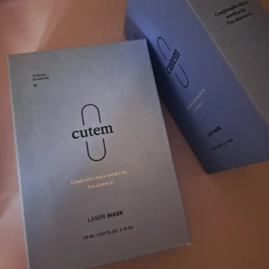[BUNJANG] Cutem Laser Mask Pack Set (2 Boxes, 20 Sheets) / 1+1 큐템 레이저 마스크팩 2박스 20장