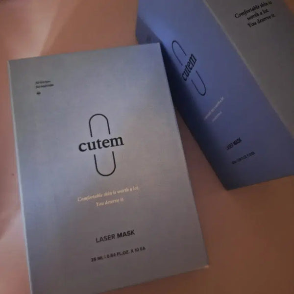 [BUNJANG] Cutem Laser Mask Pack Set (2 Boxes, 20 Sheets) / 1+1 큐템 레이저 마스크팩 2박스 20장