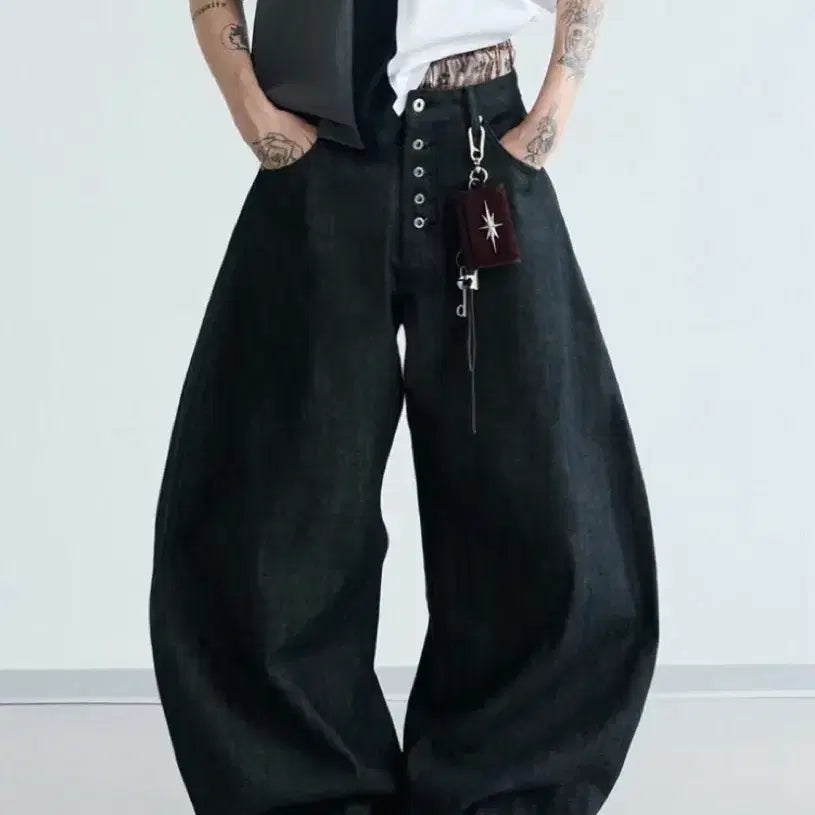 [BUNJANG] Peoplesense Raw Denim Jeans (S-2XL) / Peoplesense 데님 팬츠 [S~2XL]