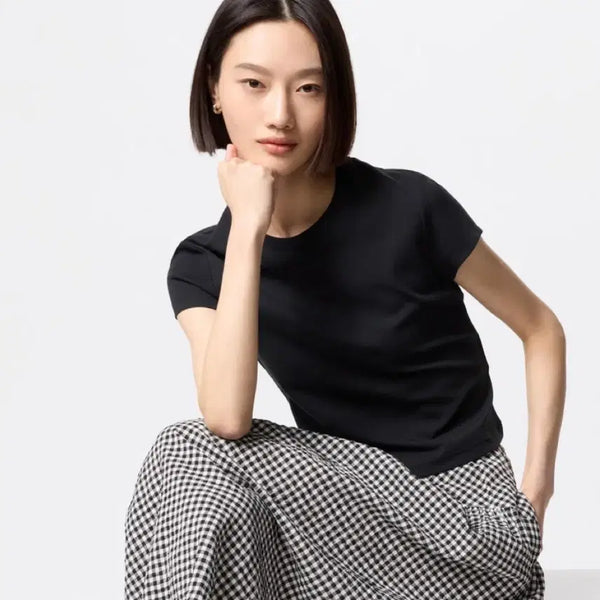 [BUNJANG] Uniqlo Mini T-Shirt Black / 유니클로 미니T 블랙