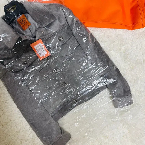 [BUNJANG] Casa Lusso Lapinato Etoile Suede Trucker Jacket (Size 48) / {새상품/48/당일출고} 라피나토에뚜알 스웨이드 트러커 자켓