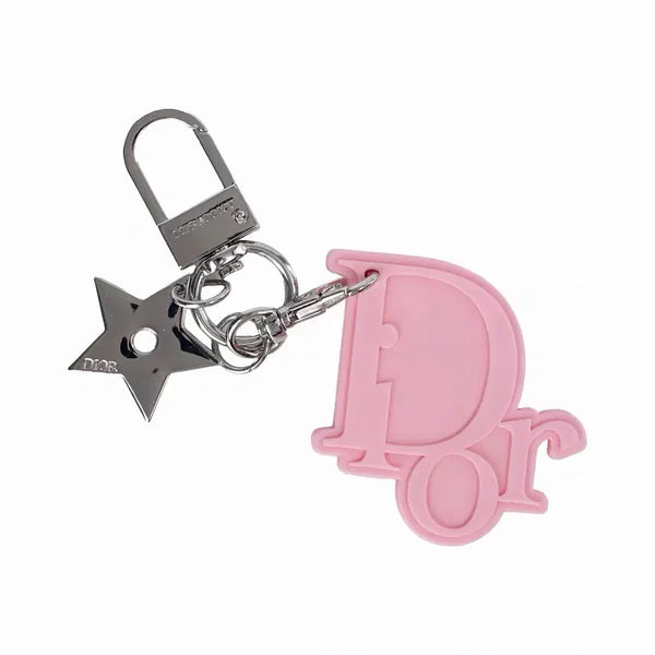 [BUNJANG] Dior Logo Star Pendant Scented Keychain / 향기나는 핑크 키링
