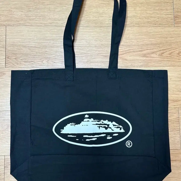 [BUNJANG] Corteiz Genuine Canvas Eco Bag Shoulder Tote Black / 코르테이즈 정품 가방 에코백 숄더백 토트백 블랙 새제품 corteiz