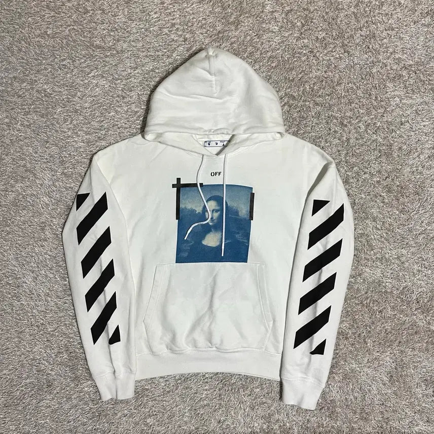 [BUNJANG] Off-White Mona Lisa Arrows Hoodie White XXL / 오프화이트 모니리자 애로우 후드 화이트 XXL