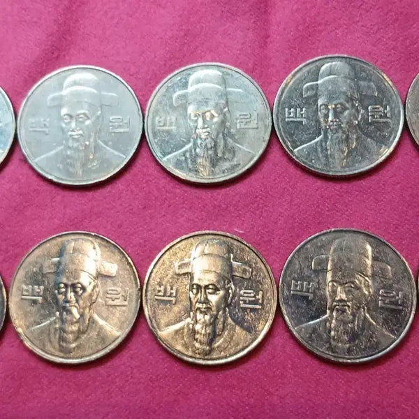 [BUNJANG] 10 x 2014 100 KRW Coins Bundle / 2014년 100원 10개 일괄