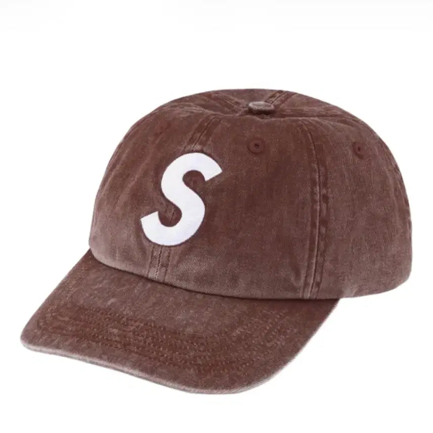 [BUNJANG] Supreme Pigment S Logo Ball Cap Brown FW23 / 슈프림 피그먼트 S 로고 볼캡 브라운 23FW