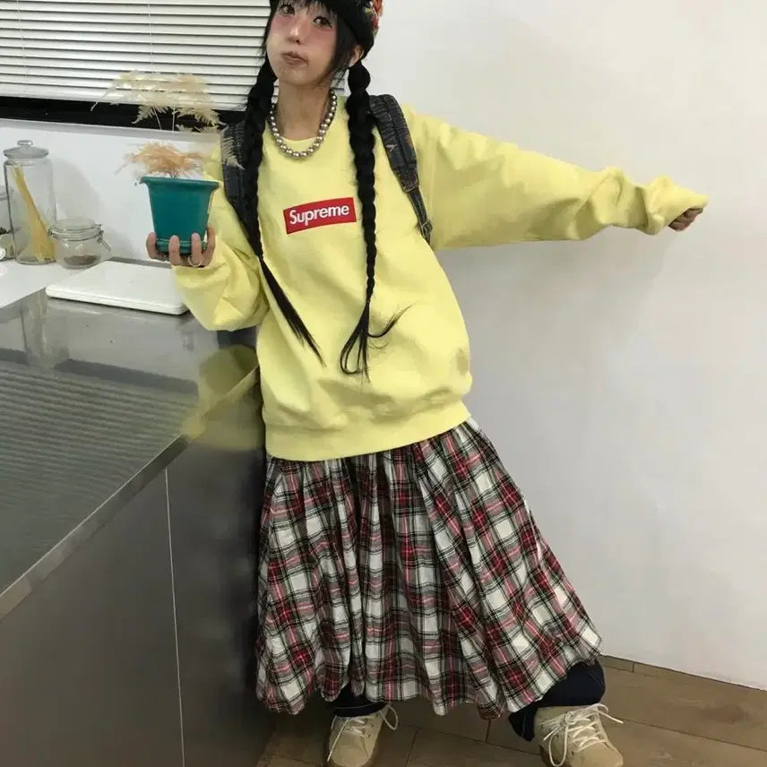 [BUNJANG] Swinging Seoul Daegu Layered Skirt / 스윙잉서울대구 레이어드 스커트
