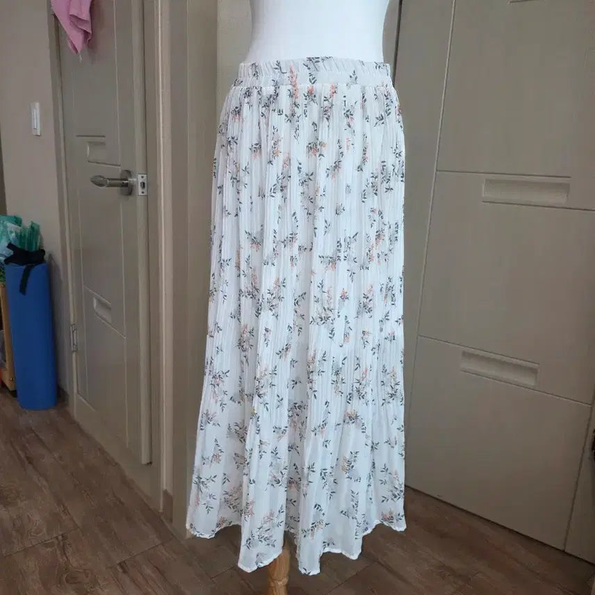 [BUNJANG] Chiffon Pleated Long Skirt / 쉬폰 주름 롱스커트
