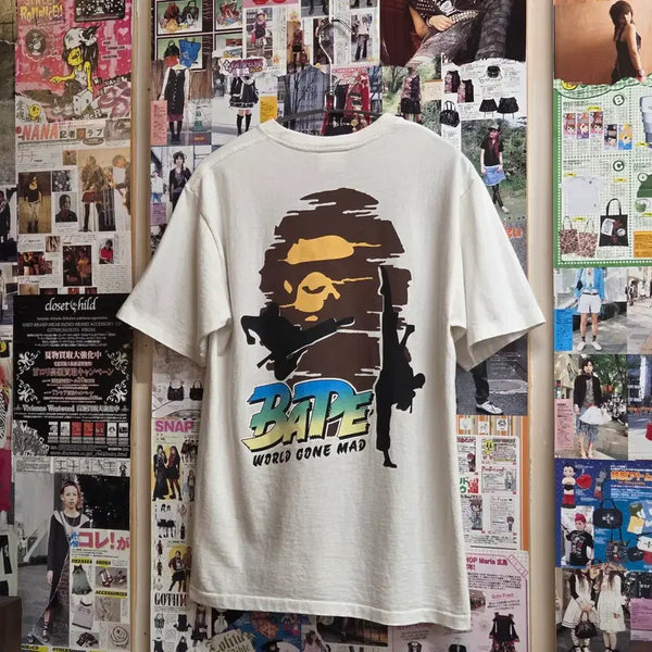 [BUNJANG] A Bathing Ape 22SS Karate Saru Printing Short Sleeve T-Shirt / JPN 베이프 22SS 가라데 사루 프린팅 반팔