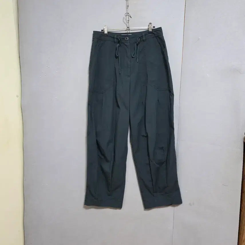[BUNJANG] Tomboy Relaxed Fit Pants - Dark Green, Size L / 톰보이 박시한 핏 바지 L  n6420