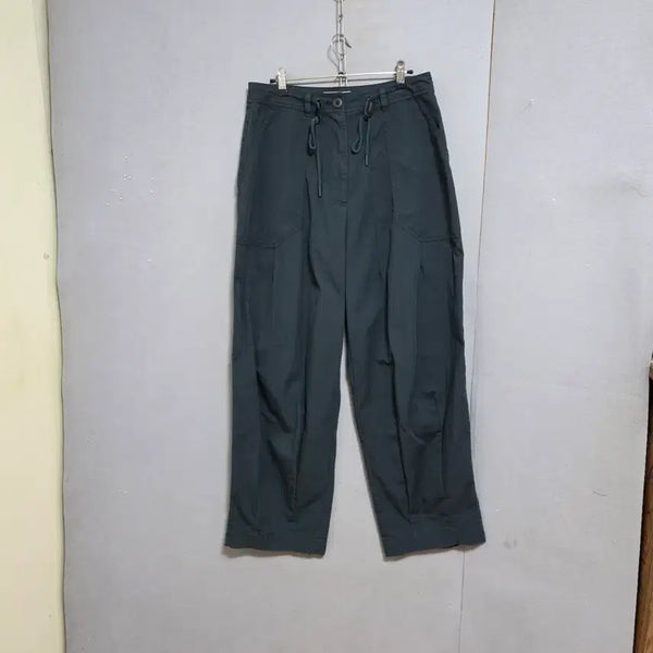 [BUNJANG] Tomboy Relaxed Fit Pants - Dark Green, Size L / 톰보이 박시한 핏 바지 L  n6420