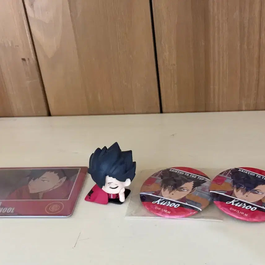 [BUNJANG] Haikyuu!! Tetsuro Kuroo Paper Card, Onemutan, & Can Badge Bundle Set / 하이큐 쿠로오 테츠로 지류 카드 오네무탄 캔뱃지 일괄