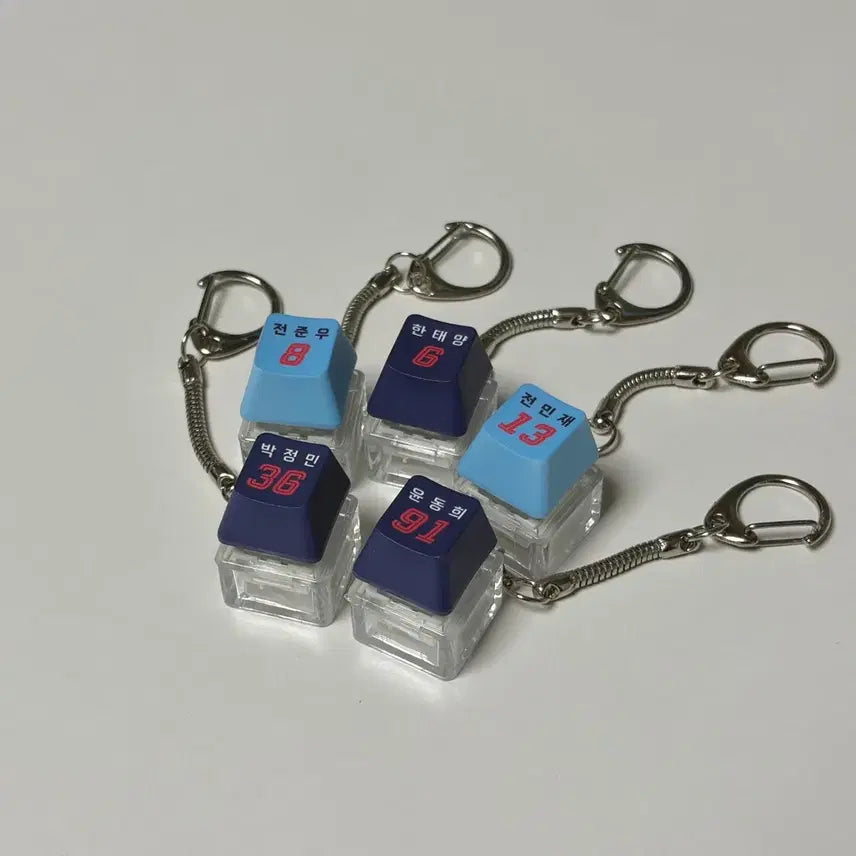 [BUNJANG] Lotte Giants Uniform Keycap Keychain - Various Players / 롯데자이언츠 유니폼 키캡키링 | 윤동희 한태양 박정민 손성빈 전준우
