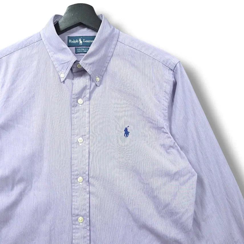 [BUNJANG] Polo Ralph Lauren Purple Custom Fit Dress Shirt (Size L/100) / [L/100] 폴로 퍼플 커스텀 핏 드레스 셔츠