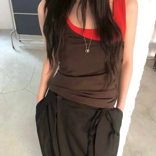 [BUNJANG] Meaning Out Joy de Vivre Mark Dudley Tank Top / 미닝아웃 조이드비비에 마크들리