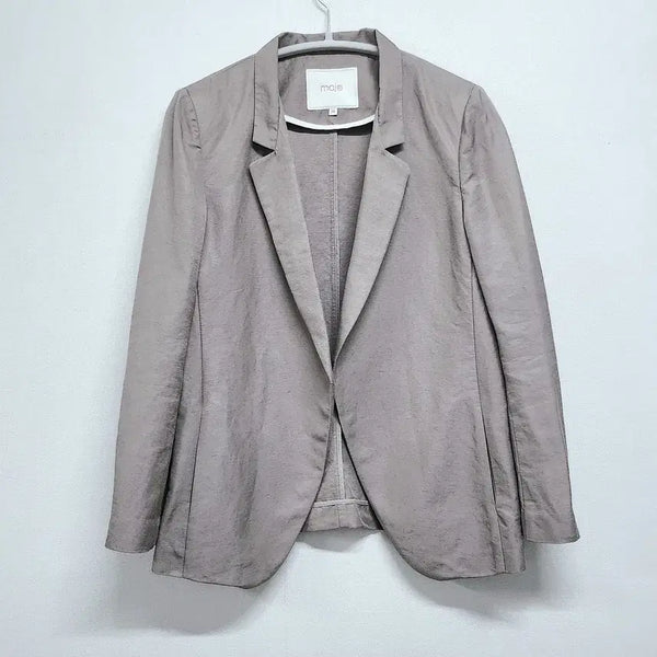[BUNJANG] Maje Linen Blend Blazer Jacket / maje 마쥬 마 혼방 자켓 블레이저 38 / SS시즌 자켓 린넨 산드로