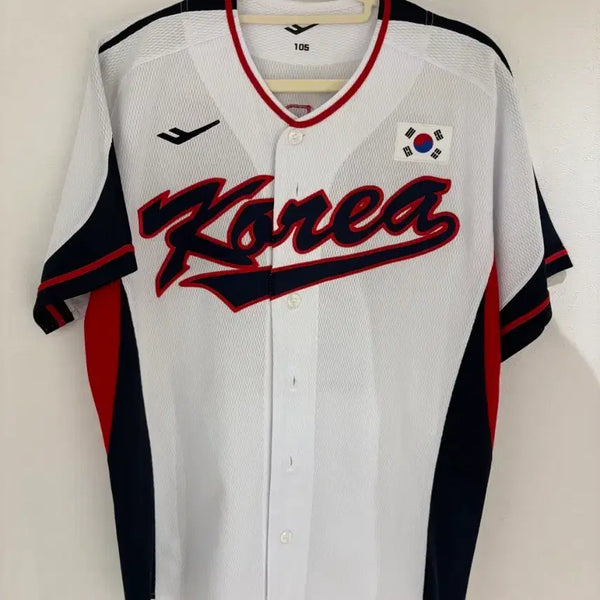 [BUNJANG] 2023 WBC South Korea National Baseball Team Park Se-woong Professional Jersey (Size 105) / 2023 WBC 프로스펙스국대 박세웅 프로패셔널 유니폼 105사이즈 자수