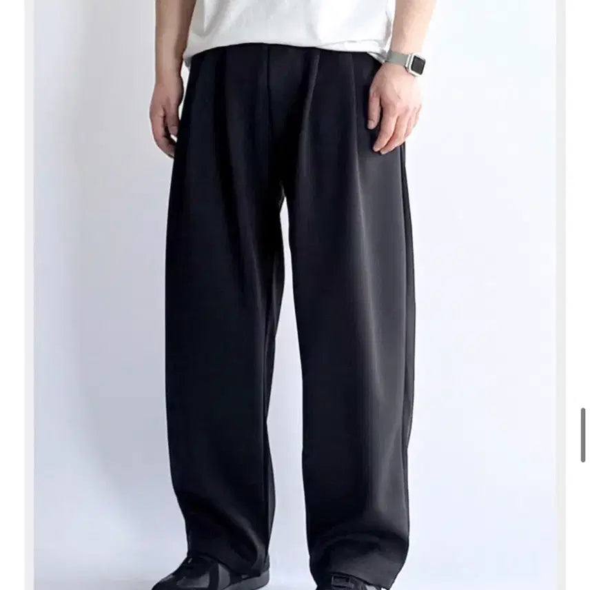 [BUNJANG] Wide Sweatpants Black / (새제품) 와이드 스웻팬츠 블랙