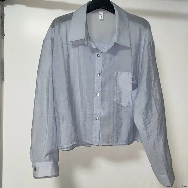 [BUNJANG] Salanta See-Through Shirt / 살안타 시스루셔츠