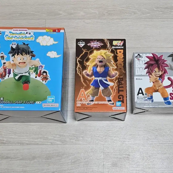 [BUNJANG] Bandai Ichiban Kuji Dragon Ball Master Roshi GT Dai-ma GT Super Saiyan 3 & 4 Son Gohan Childhood Bundle Set / 드래곤볼 피규어 3종 일괄