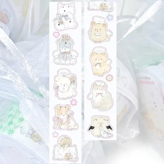 [BUNJANG] Popo My Lovely Friends Kiss Cut Sticker / 포포 마이러블리프렌즈 키스컷