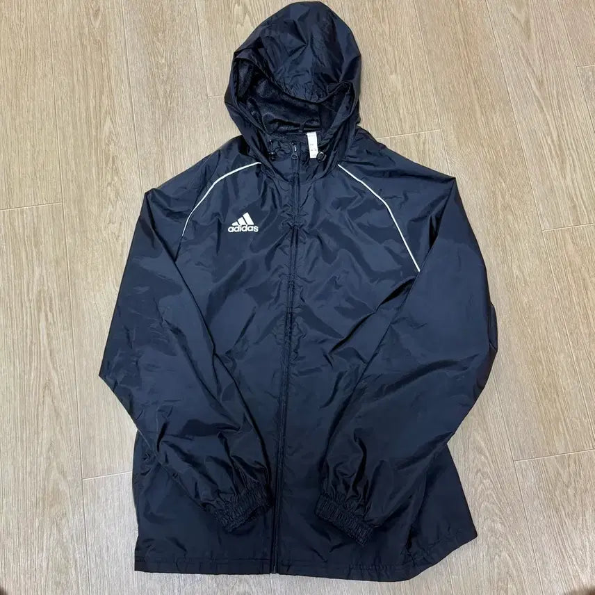 [BUNJANG] Adidas Black Windbreaker XL / 아디다스 바람막이 블랙 XL