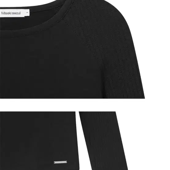 [BUNJANG] Miseki Seoul Raglan Knit Long Sleeve Black / 미세키서울 Raglan knit long sleeve